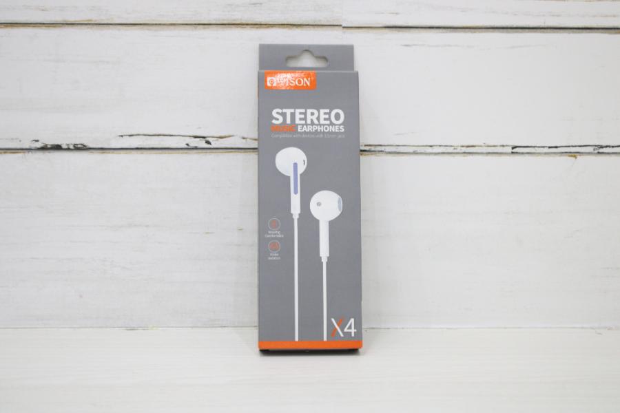 AUDIFONO YISON 3.5MM X4 WHITE