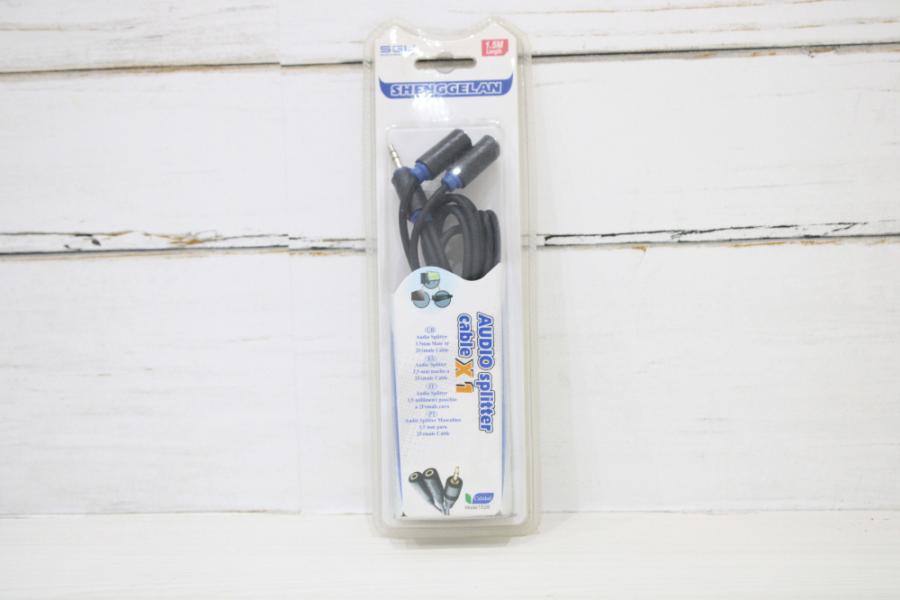 CABLE AUDIO 3.5MM MACHO A 2 3.5MM HEMBRA 1.5MT