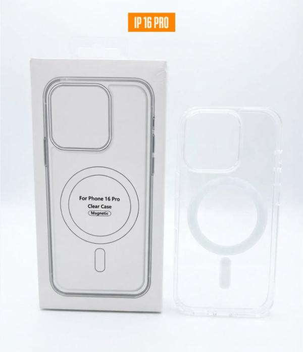 ESTUCHE TRANSPARENTE MAGSAFE IPHONE 16 PRO