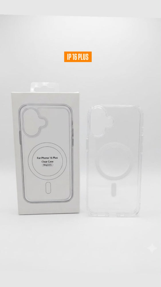 ESTUCHE TRANSPARENTE MAGSAFE IPHONE 16 PLUS