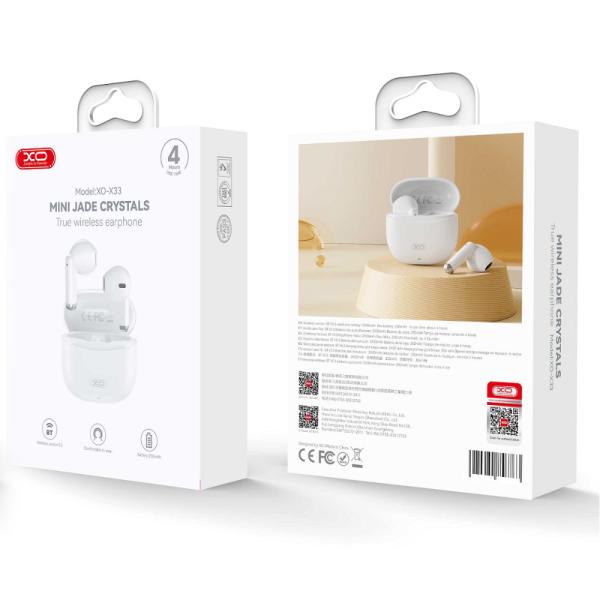 AUDIFONO BLUETOOTH XO X33 YUJING TWS BLANCO