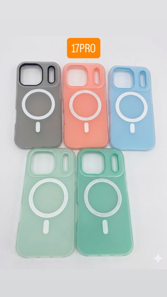 ESTUCHE MAGSAFE 2EN1 SILICONA FCC IPHONE IP17PLUS