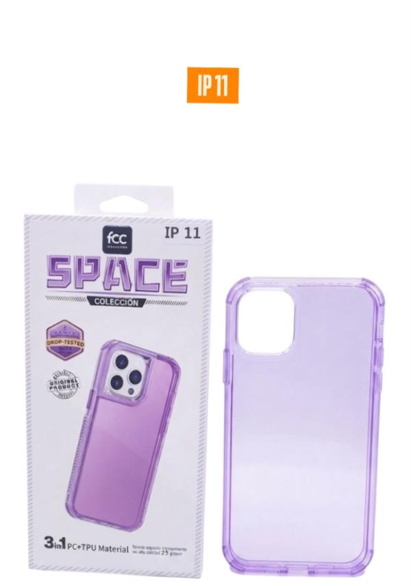 ESTUCHE SPACE FCC COLOR 3EN1 IPHONE IP11