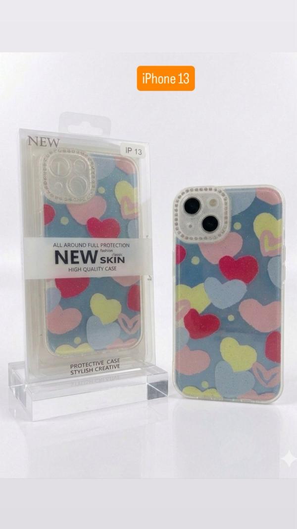 ESTUCHE DISEÑO ESCARCHA IPHONE 13