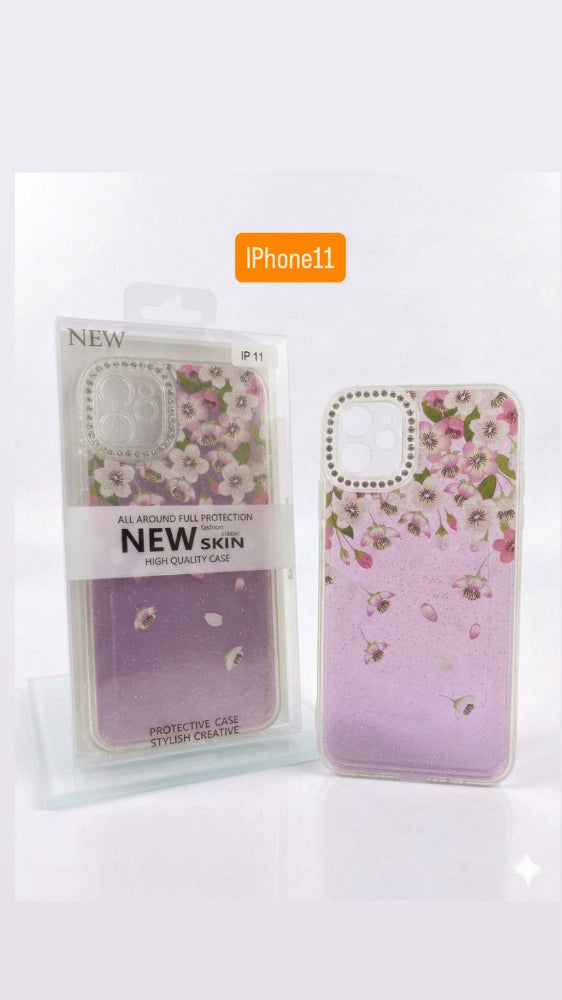 ESTUCHE DISEÑO ESCARCHA IPHONE 11