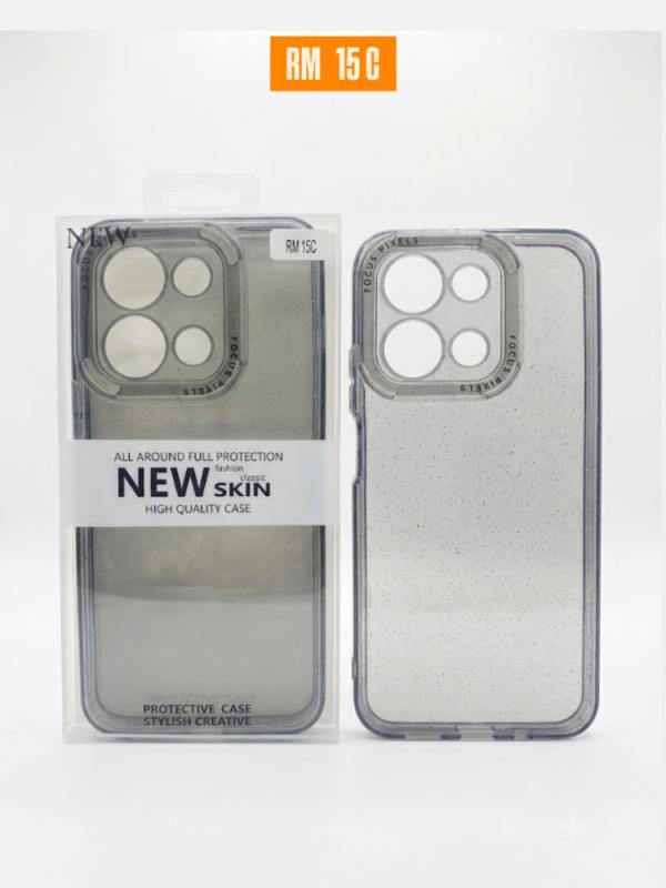 ESTUCHE DISEÑO ESCARCHA REDMI 15C