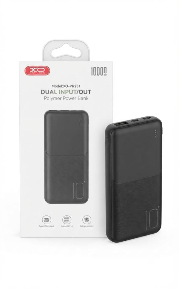 POWERBANK XO PD 10000mAh PR251 NEGRO