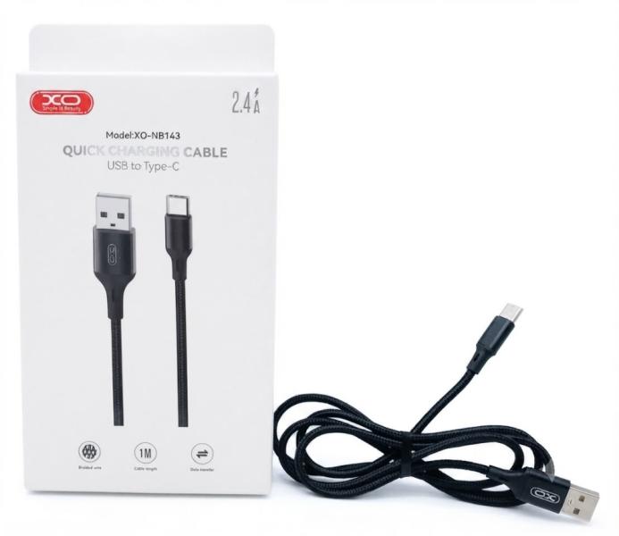 CABLE XO USB-C NB143 2M NEGRO