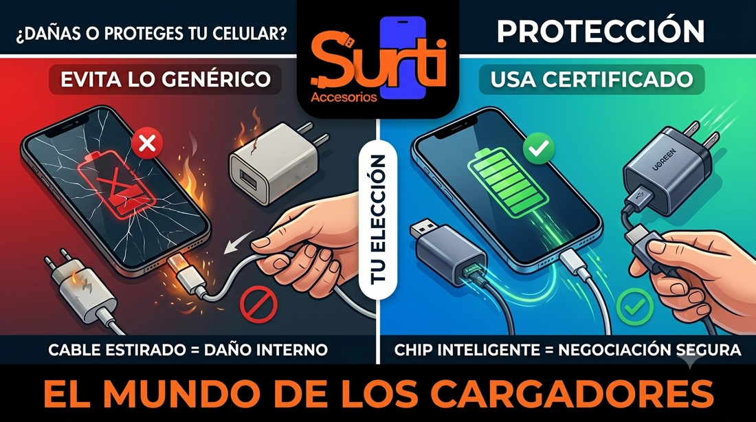 El Mundo de los Cargadores: ¿Por Qué Conectar Mal tu Celular Arruina la Batería?