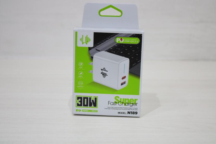 ADAPTADOR CASA USB-C 30W PD REF N189