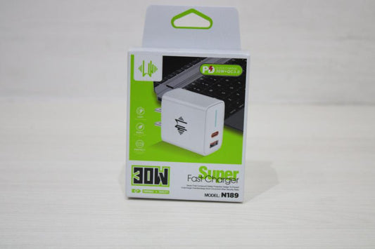 ADAPTADOR CASA USB-C 30W PD REF N189