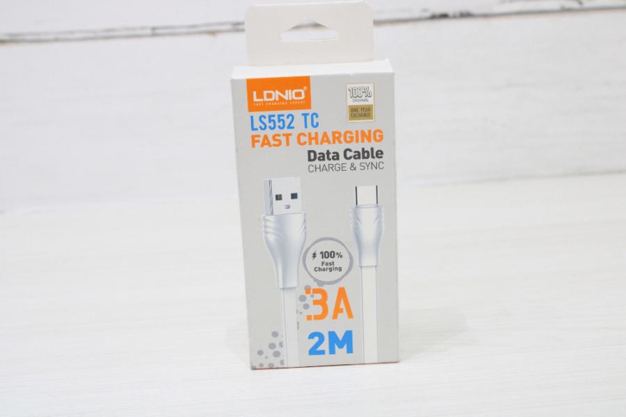 CABLE USB 3A 2MTS LDNIO REF: LS552 TC