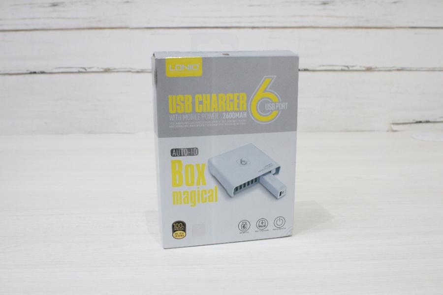 CARGADOR LDNIO USB X 6 POWER BANK 2600MAH REF: A6802