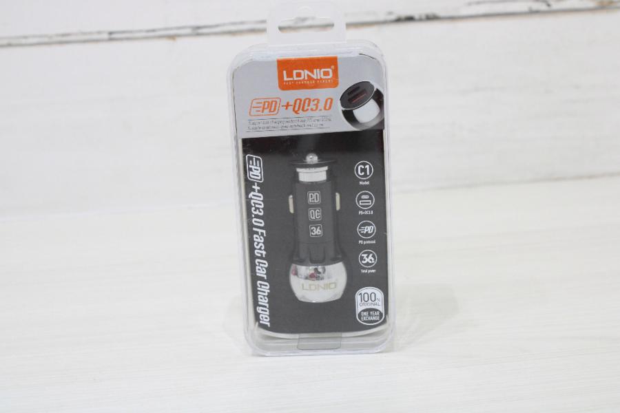 CARGADOR CARRO LDNIO PD C1-LIGHTNING