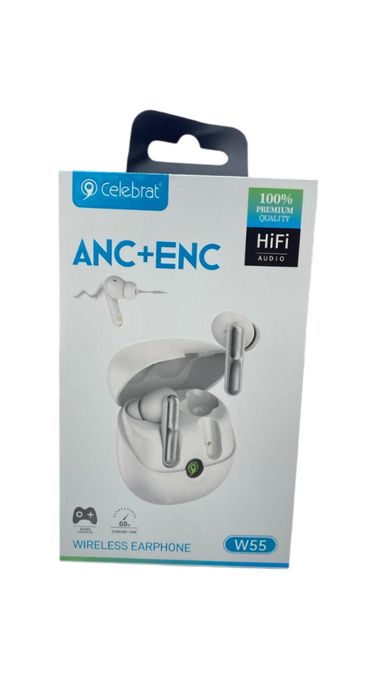 AUDIFONO BLUETOOTH CELEBRAT REF: TWS-W55 WHITE