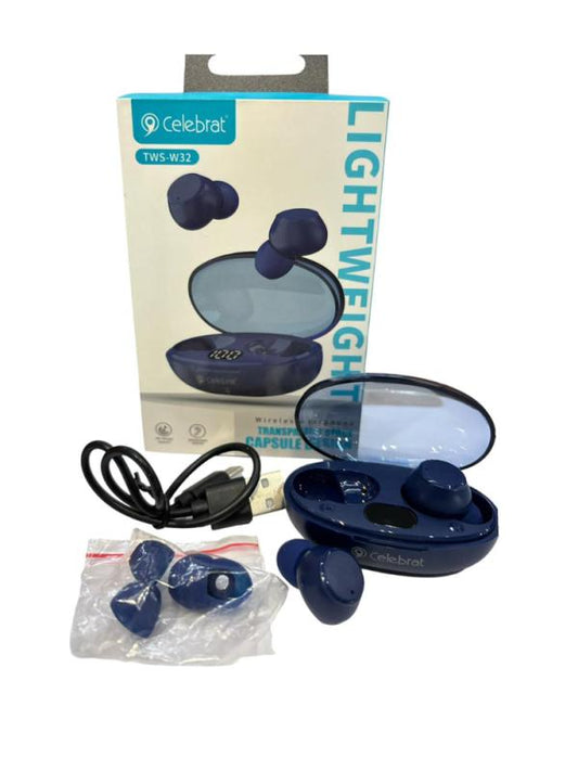 AUDIFONO BLUETOOTH CELEBRAT REF: TWS-W32 BLUE