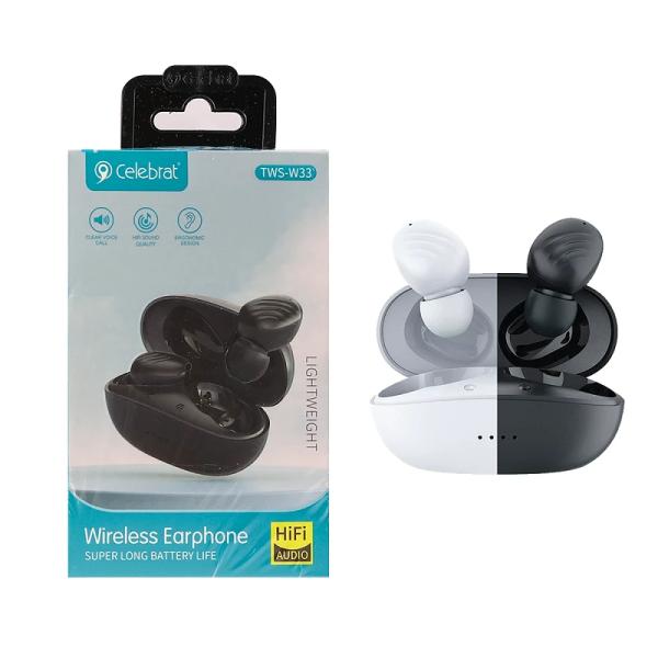 AUDIFONO BLUETOOTH CELEBRAT REF: TWS-W33 BLACK