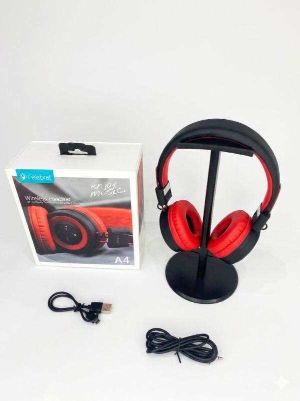 AUDIFONO BLUETOOTH CELEBRAT REF A4 RED