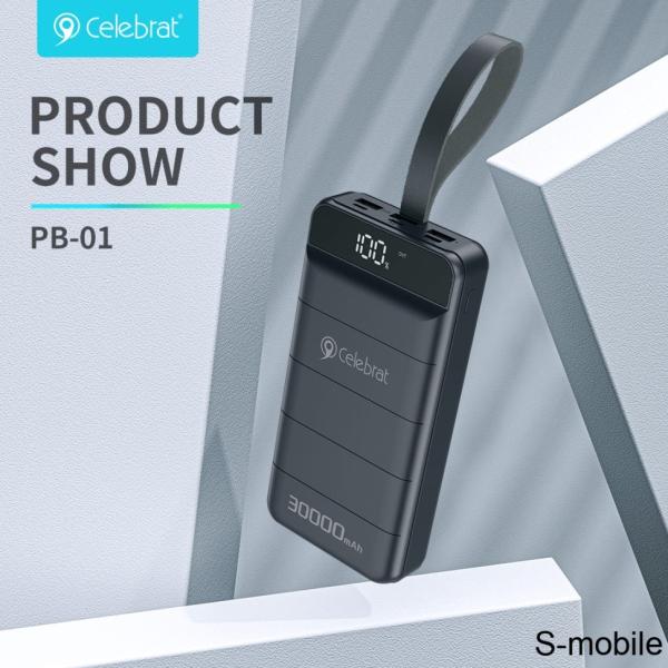 POWERBANK CELEBRAT 30000mAh REF PB-01 BLACK