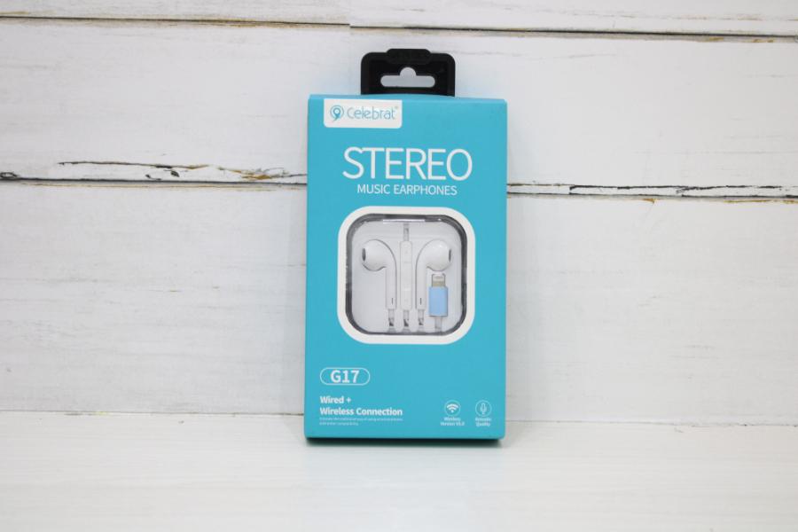 AUDIFONO CELEBRAT IPHONE REF: G17 WHITE