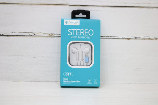 AUDIFONO CELEBRAT IPHONE REF: G17 WHITE