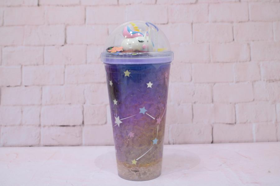 VASO CO PAJILLA Y LUZ UNICORNIO REF H230161