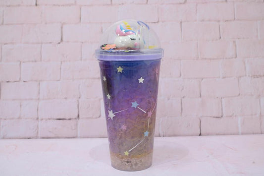 VASO CO PAJILLA Y LUZ UNICORNIO REF H230161
