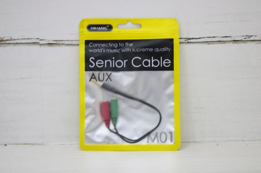 ADAPTADOR AUDIO 3.5 A 2 3.5MM HEMBRA REF QH-M01