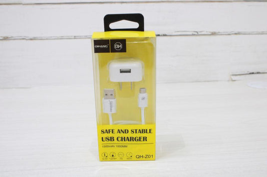 CARGADOR CASA 2 EN 1 V8 QIHANG QH-Z01