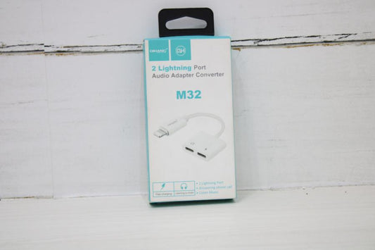 ADAPTADOR AUDIO Y CARGA LIGHTNING REF QH-M32