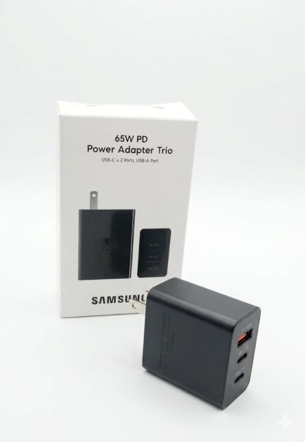 ADAPTADOR CON CABLE USB-C 65W PD SAMSUNG