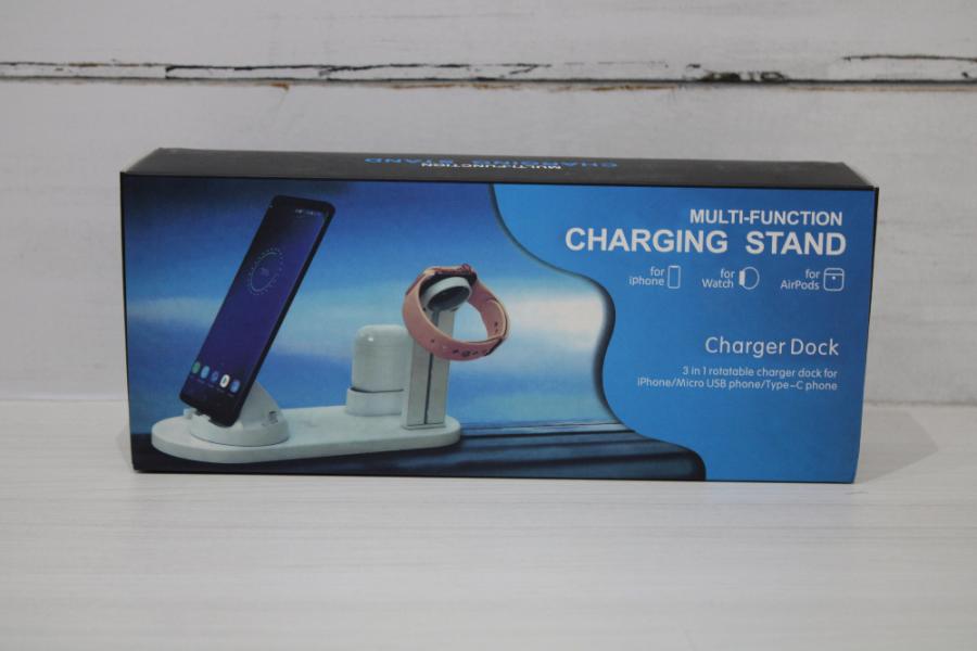 BASE CARGADOR 3 EN 1 PARA APPLE
