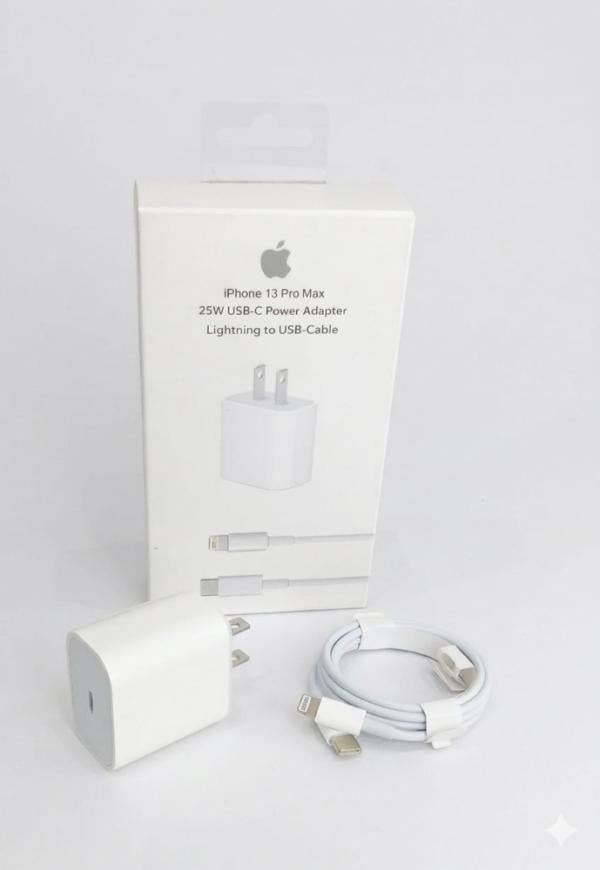 CARGADOR IPHONE 13 PRO MAX 25W USB-C T/O