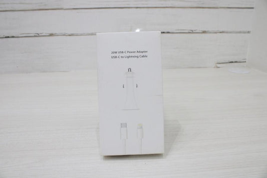CARGADOR IPHONE AUTO CON CABLE USB-C 20W