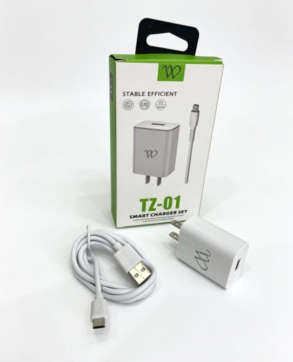 CARGADOR 2.4A MICRO USB REF TZ-01