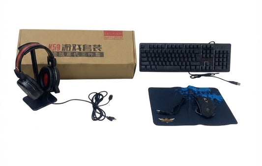 COMBO GAMING TECLADO/MOUSE/AUDIFONO REF K59