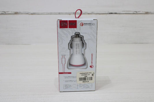 CARGADOR FCC IPHONE 3.0 CARRO 18W REF: CCQ1