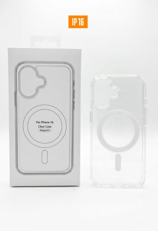 ESTUCHE TRANSPARENTE MAGSAFE IPHONE 16