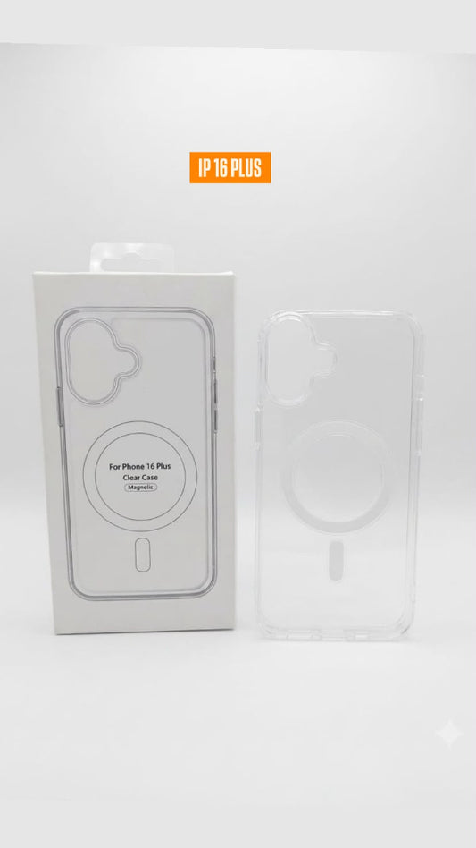 ESTUCHE TRANSPARENTE MAGSAFE IPHONE 16 PLUS