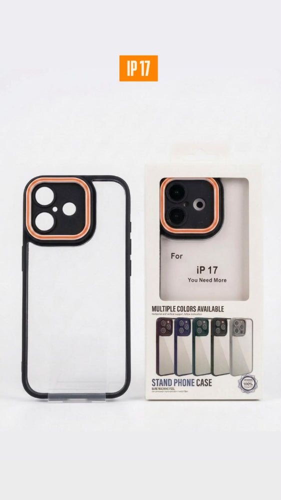 ESTUCHE TRANSPARENTE COLOR IPHONE 17