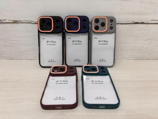 ESTUCHE TRANSPARENTE COLOR IPHONE 17 PRO