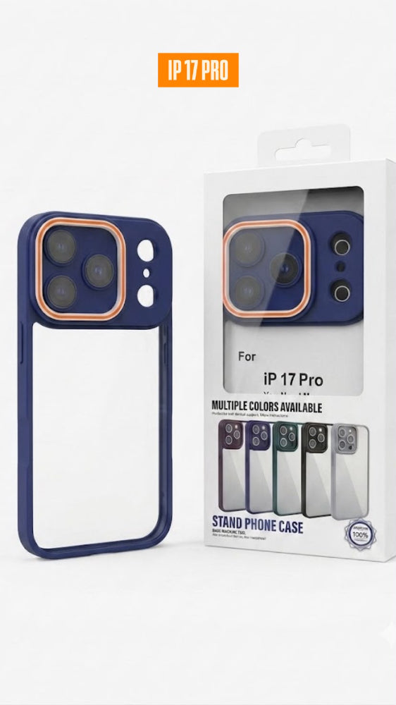 ESTUCHE TRANSPARENTE COLOR IPHONE 17 PRO