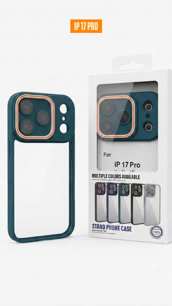 ESTUCHE TRANSPARENTE COLOR IPHONE 17 PRO