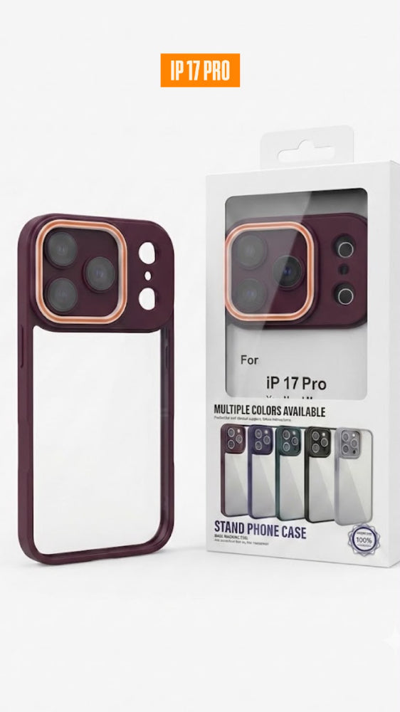 ESTUCHE TRANSPARENTE COLOR IPHONE 17 PRO