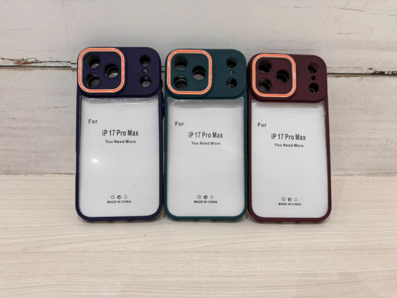 ESTUCHE TRANSPARENTE COLOR IPHONE 17 PRO MAX
