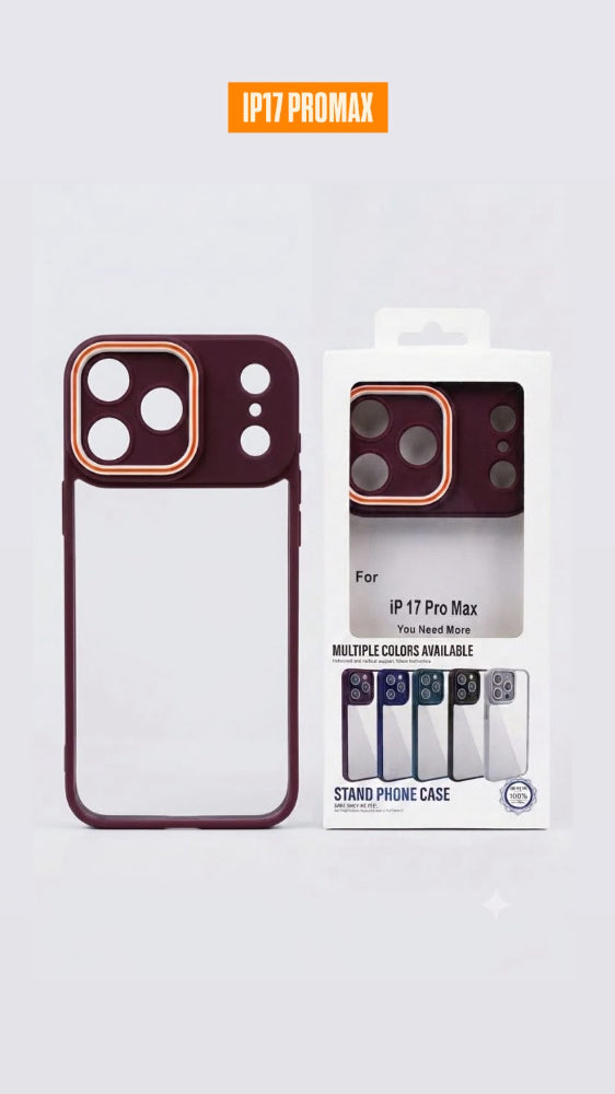 ESTUCHE TRANSPARENTE COLOR IPHONE 17 PRO MAX