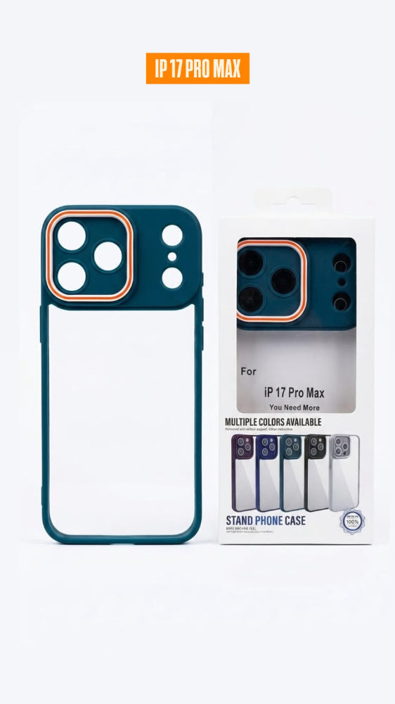 ESTUCHE TRANSPARENTE COLOR IPHONE 17 PRO MAX