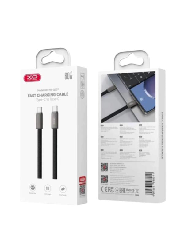 CABLE XO USB-C 60W Q307 NEGRO
