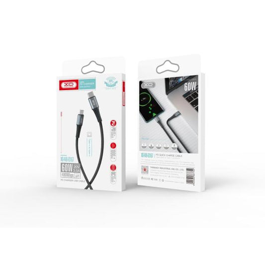 CABLE XO USB-C 60W 1M Q167 NEGRO