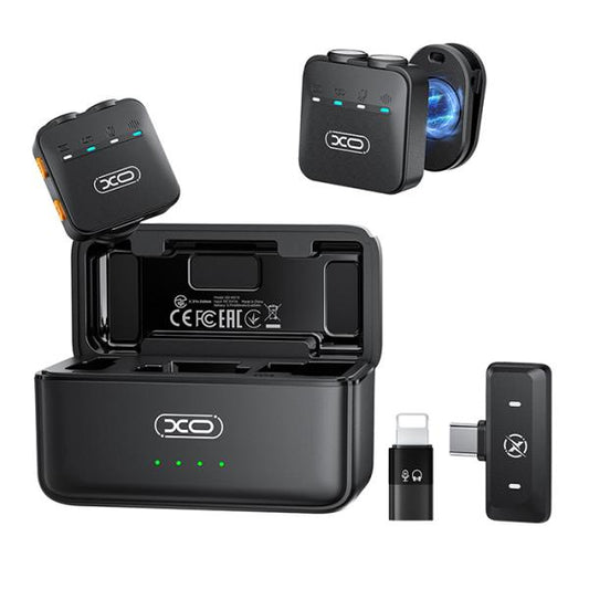 MICROFONO INALAMBRICO XO TC-IP MIC 15 CON AI NEGRO